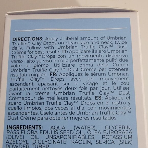 SKINCO Skin & Co Umbrian Truffle Clay Drops Clarifying Serum 10 FL OZ New in Box - Picture 11 of 14
